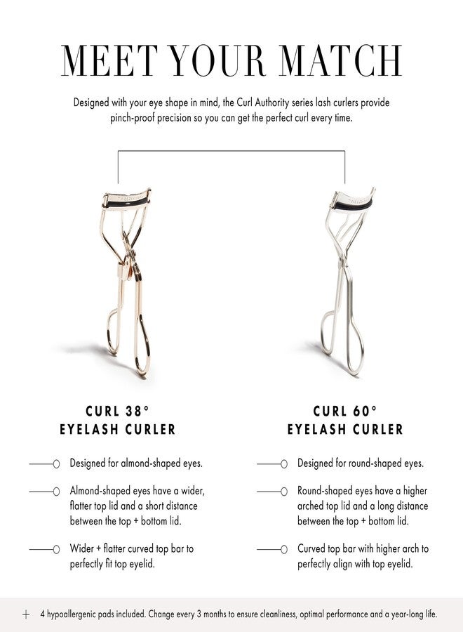 Tweezerman Curl 60 Lash Curler, Eyelash Curler for Round Shaped Eyes - Image 3